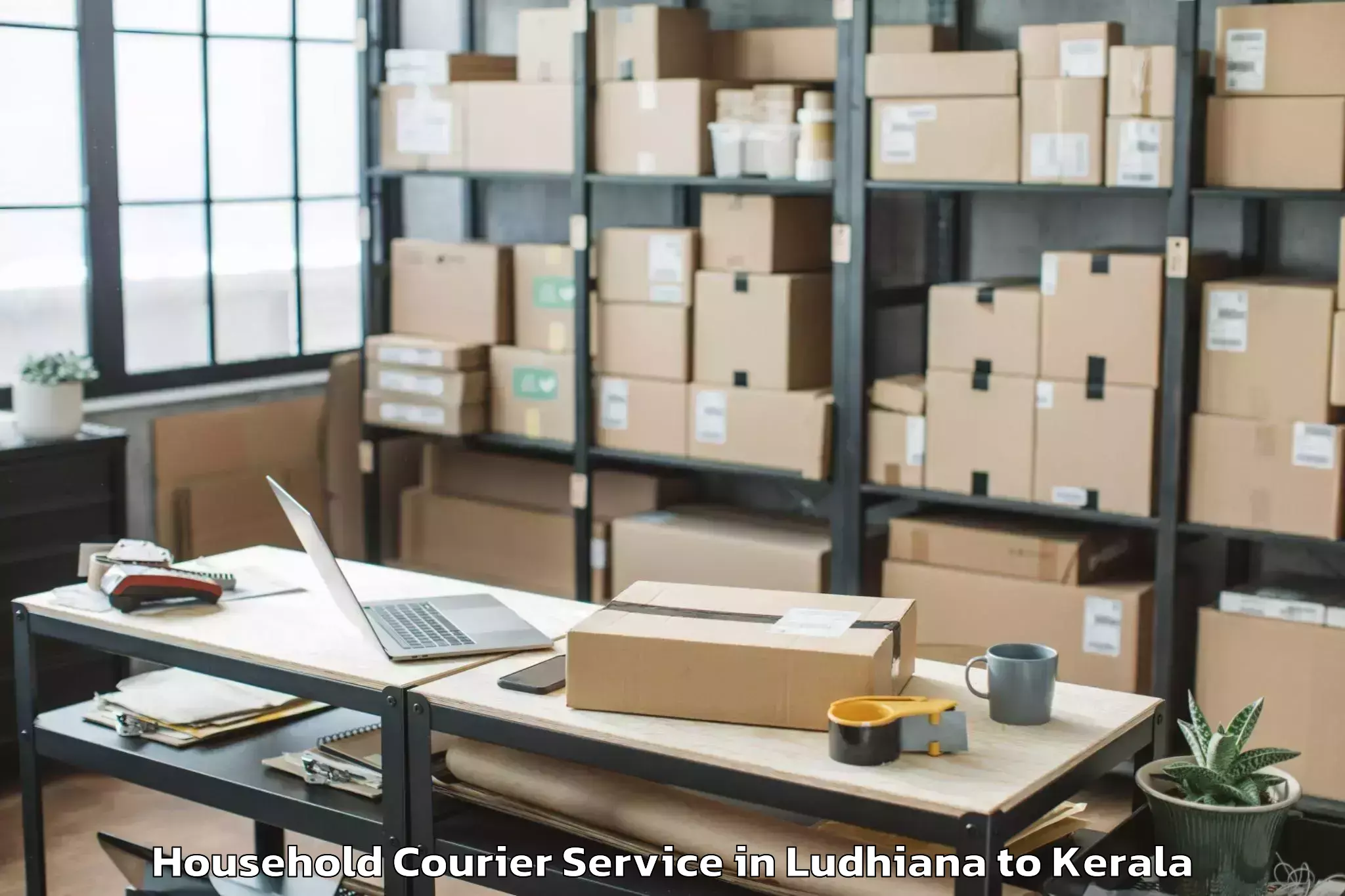 Book Your Ludhiana to Kalavoor Household Courier Today